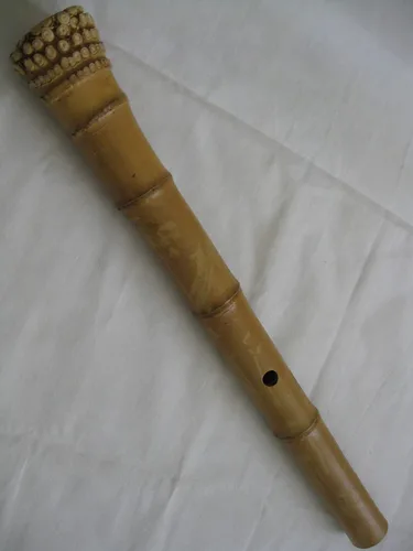 Vista 9 de 1.8 Matake Bamboo Shakuhachi D/F Instrumento pentatónico Zen Flauta de meditación