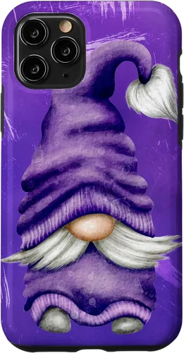 Vista 29 de Cute Gnome Graphic for Gardener and Spring and Summer Purple Case for iPhone 17