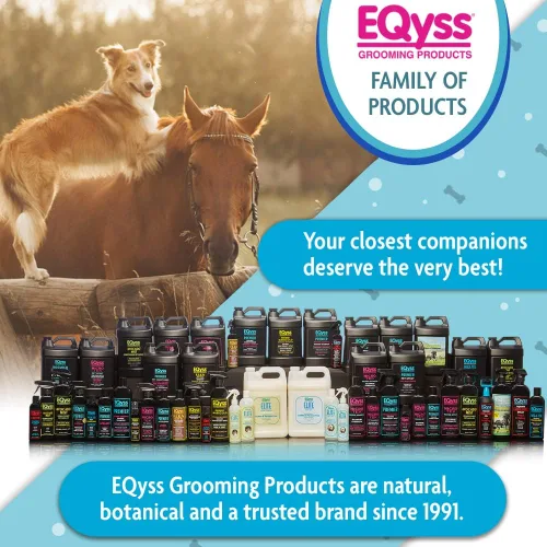 Vista 5 de EQyss Acondicionador en aerosol para mascotas con bruma de aguacate – Brilla, acondiciona y reduce el desprendimiento, espray sin peso sin enjuague