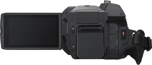 Vista 4 de Panasonic HC-X1200 UHD 4K Videocámara HDMI con zoom de 24x + 2 unidades de memoria de 64 GB + batería extra + filtros + micrófono de video