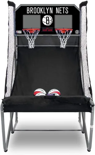Vista 30 de Pop-A-Shot - Home Dual Shot Arcade Basketball Game with NBA Graphics l Sensor Scoring l 16 Game Modes l 7 Balls l Foldable Storage l for All NBA Fans