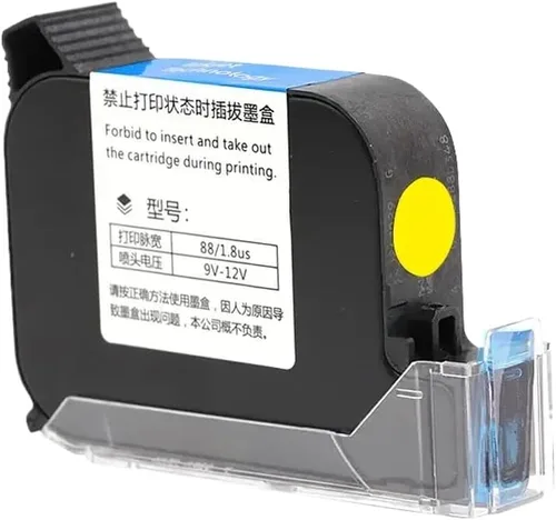 Vista 6 de 12.7mm 2588 JS12 42ML Black Red Blue Green Ink Cartridge Universal for Handheld Inkjet Printer Quick Drying Print Height Compatible with Standard