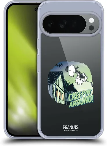 Vista 50 de Head Case Designs Funda de gel Spooktacular con licencia oficial de Peanuts Linus y Snoopy [protección de grado militar] compatible con Google Pixel
