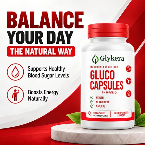 Vista 7 de (1 paquete) Glykera Gluco Cápsulas con ingredientes naturales (60 cápsulas)