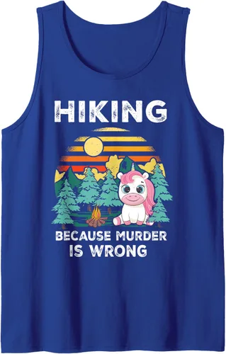 Vista 11 de Hiking Because Murder Is Wrong Unicorn - Camiseta sin mangas para excursionistas