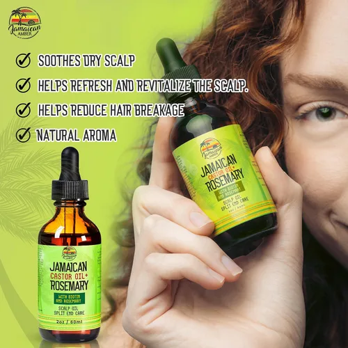 Vista 5 de JAMAICAN Ambre Aceite de ricino negro orgánico – 2 fl oz – Para la fuerza del cabello, cuero cabelludo, aceite de masaje corporal y cejas