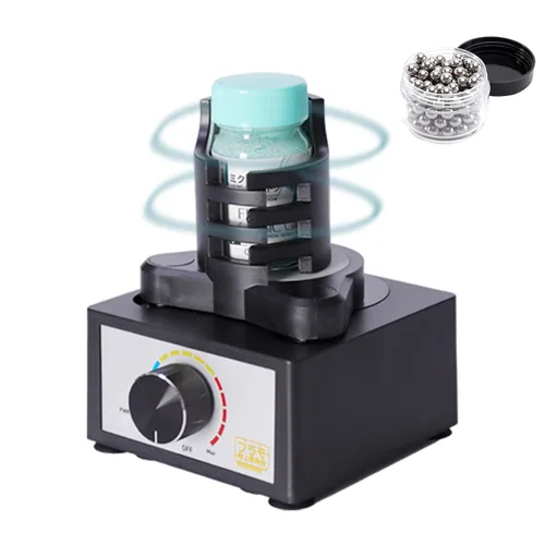 Vista 7 de Mezclador Vortex de 2400 rpm, modelo mezclador de pintura, mezcla de hasta 3.4 fl oz, velocidad ajustable para pinturas acrílicas, esmalte de uñas