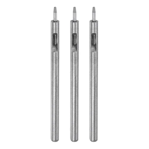Vista 55 de HARFINGTON Perforadora de cuero de 0.020 in, recta, redonda, con ojales, remache a presión, fijador para cuero, artesanía, ropa, bolso, cortina