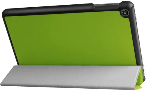 Vista 6 de Funda para tablet Amazon Kindle Fire HD8 6ª 7ª 8ª generación (versión 2016/2017/2018), funda de piel ligera con soporte folio ultradelgado