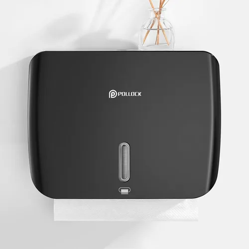 Vista 5 de Dispensador de toallas de papel para montaje en pared, dispensador de toallas de mano plegado múltiple/triple en C, dispensador de toallas de papel