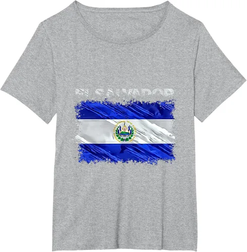 Vista 65 de Camiseta El Salvador, Negro