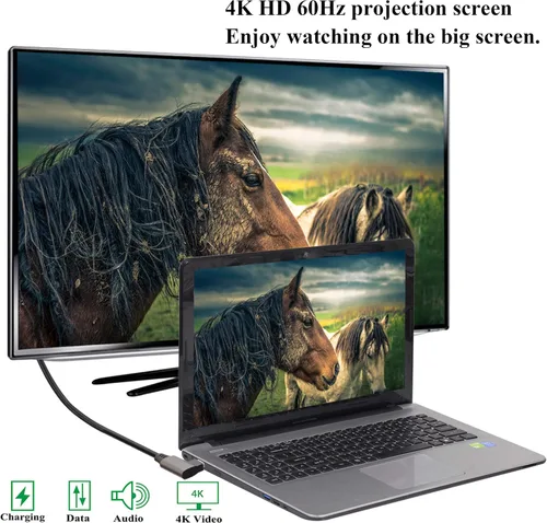 Vista 6 de Cable USB C a USB C 3.1 Gen 2 en ángulo recto de 10 Gbps USB 3.1 tipo C macho a macho, cable de extensión de carga rápida compatible con Google