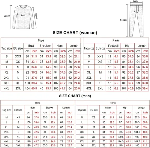 Vista 7 de Conjunto de ropa interior térmica para hombre, conjunto de ropa interior térmica para mujer, conjunto eléctrico USB eléctrico largo con leggings