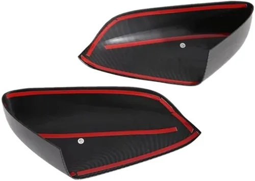 Vista 4 de Accesorios de fibra de carbono para espejo retrovisor lateral de automóvil para Chevrolet Onix 2019-2021