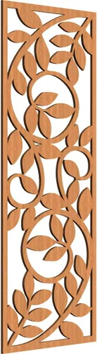 Vista 132 de 9 3/8"W x 24 3/8"H x 1/4"T Utica Decorativo Fretwork Madera Paneles de Pared, Abedul