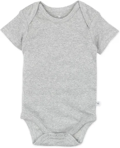 Vista 5 de HonestBaby Body unisex de algodón orgánico de manga corta para bebé, paquete múltiple