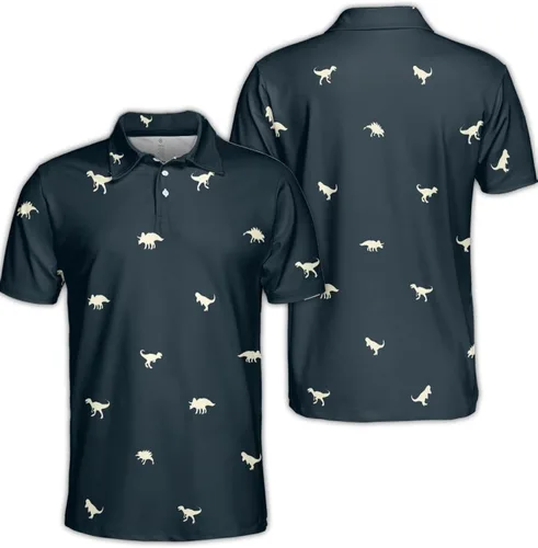 Vista 3 de Lalohu Camisas polo hawaianas para hombre, camisa hawaiana de tucán, camisas de golf salvajes para hombres, divertidas camisas de golf tropicales