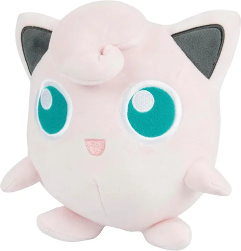 Vista 4 de Pokémon Peluche Jigglypuff de 8 pulgadas - Figura de Generación 1 - Con Licencia Oficial - Auténtico Juguete de Animal de Peluche Suave - Regalo