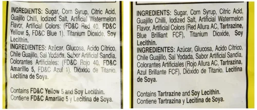 Vista 3 de Vero Rebanaditas Paletas Sabor Sandia Hard Candy Paletas cubiertas de chile 40 piezas