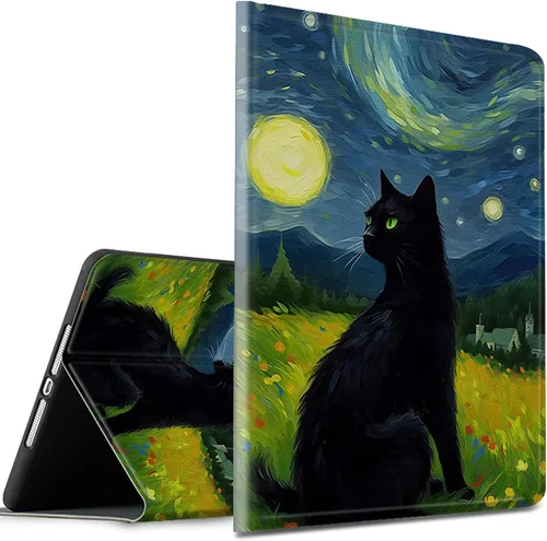 Vista 101 de Funda para tablet Kinlde Fire HD 10 (11ª generación 2021) Fire HD 10 Plus 2021, delgada, de piel sintética, con función atril, función atril