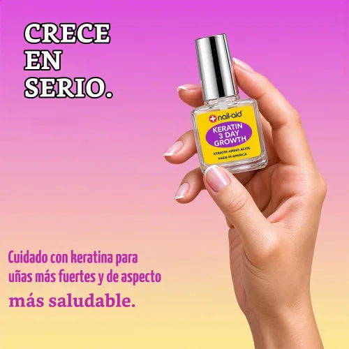 Vista 8 de Nail-Aid Keratin 3 Day Growth Nail Strengthener