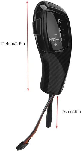 Vista 6 de Qii lu Kit de actualización de la perilla de la palanca de cambios para E90 – Cambio de marchas de coche, LHD LED automático Kit de cambio