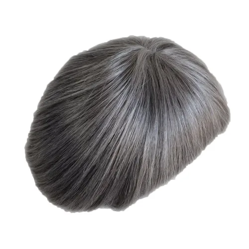 Vista 17 de Q6 Base Custom para hombre Toupee Hairpiece Cabello humano indio Sistema de reemplazo de pelucas de prótesis – # 1 (Jet Negro)