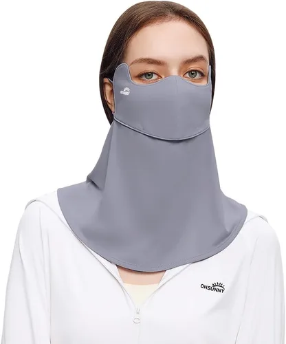 Vista 10 de Protección solar para la cara, bufanda para el cuello, polaina para mujer, UPF 50+, máscara de verano anti-UV, cubierta facial transpirable SLF5M119T