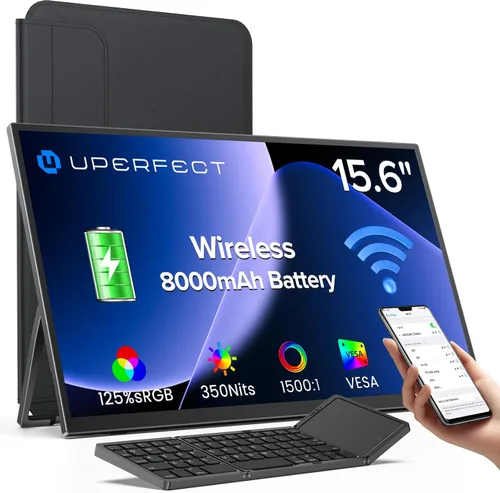 Vista 12 de UPERFECT Monitor portátil OLED con pantalla táctil de 14 pulgadas, 3K 2880 x 1800 120Hz Monitor portátil para juegos de 0.1 ms, 500 liendres
