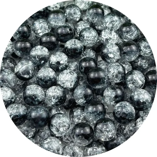 Vista 21 de Jmassyang 100 cuentas acrílicas de 0.472 in de cristal redondas de plástico espaciador para decoración de bricolaje, collares, pulseras, aretes