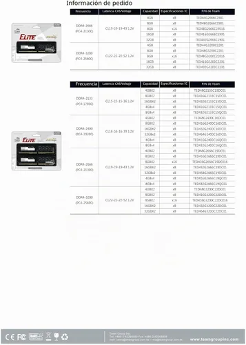 Vista 6 de TEAMGROUP Elite módulo de memoria RAM para computadora de escritorio Canal único