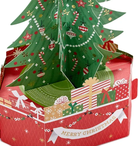 Vista 4 de Hallmark Paper Wonder - Tarjeta de Navidad desplegable (árbol de Navidad)