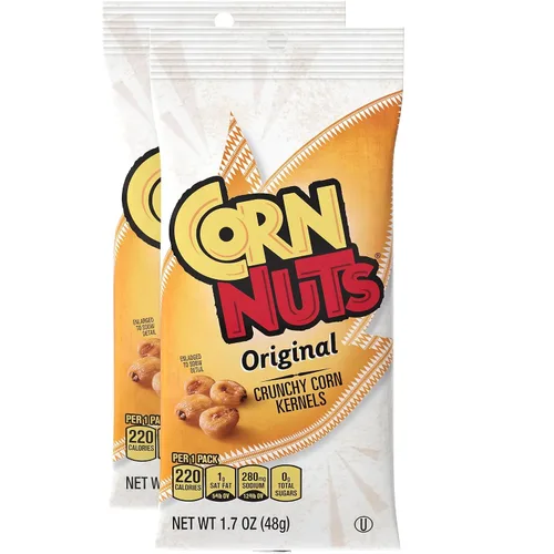 Vista 6 de CORN NUTS Granos de maíz para barbacoa, aperitivos para adultos, 18 bolsas