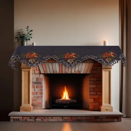Vista 3 de Decozen Mantel Scarf for Fireplace, Fireplace Mantel Decor, Valentines Day Gifts, Gift for Her