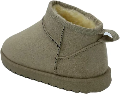 Vista 3 de Mini botines bajos para niños y niñas, con forro de piel suave y cálida