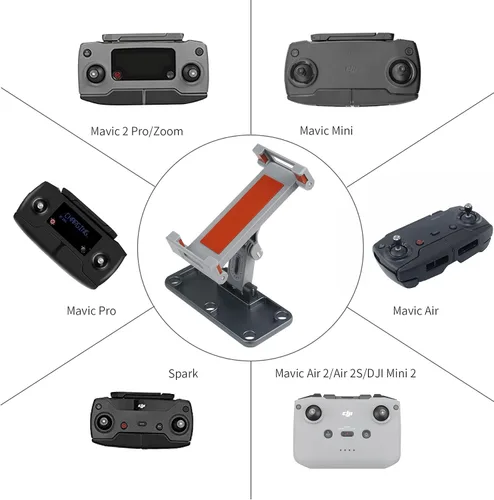 Vista 4 de Hanatora Soporte para tablet de 4.7 a 12.9 pulgadas para DJI Mavic Mini, Mini SE, Mavic 2 Pro/Zoom, Spark, Mavic Air/Pro Platinum mando a distancia