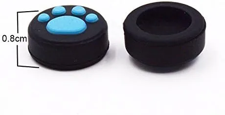 Vista 3 de 2 fundas de silicona analógicas antideslizantes para el pulgar, tapas de botón para Nintendo Switch NS y Switch Lite Joy-con Controller Cute Cat