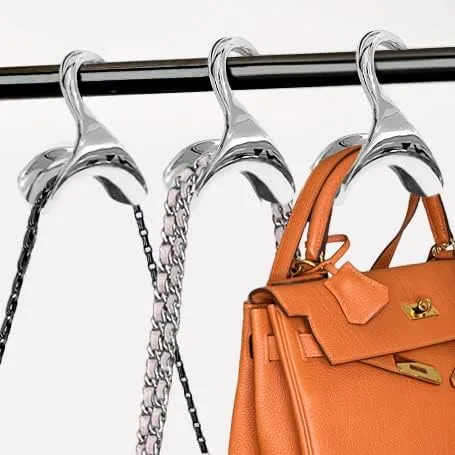 Vista 2 de Bag-a-Vie Colgador de bolso para armario, ganchos organizadores de bolsos para colgar bolsas y bolsos, proteger la forma de la bolsa y organizar
