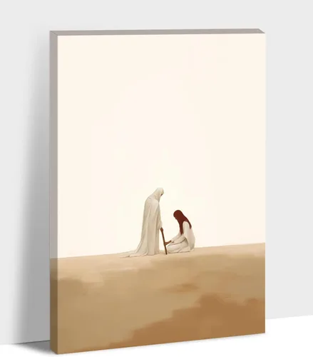 Vista 20 de Arte de pared de Jesús y el niño, póster minimalista bohemio cristiano, lienzo para pared, imagen abstracta de Jesús, arte cristiano religioso