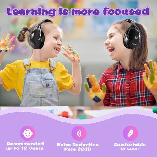 Vista 4 de ZOHAN 030 - Auriculares con cancelación de ruido para niños, protección auditiva para niños con autismo
