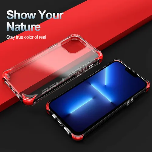 Vista 3 de BALLISTIC Funda transparente compatible con iPhone 13 Pro (solamente), con 1 protector de lente de cámara, 2 juegos contra esquinas caídas, funda