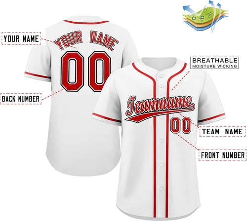 Vista 2 de Camiseta de béisbol personalizada para hombre, camisa con botones, número de nombre, uniforme deportivo para mujeres, jóvenes, talla grande
