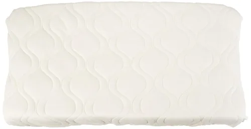 Vista 2 de SheetWorld - Funda acolchada contorneada para cambiador, color marfil, fabricada en Estados Unidos