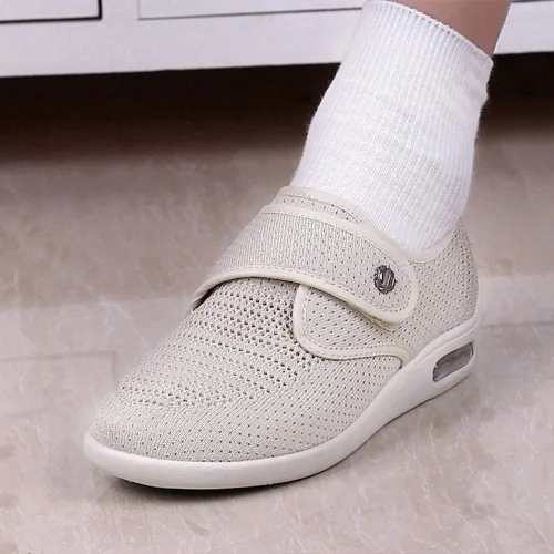 Vista 6 de Women's Diabetic Elderly Shoes Mesh Breathable Walking Sneakers Lightweight Adjustable Easy On and Off Strap Summer Slippers for Swollen Feet