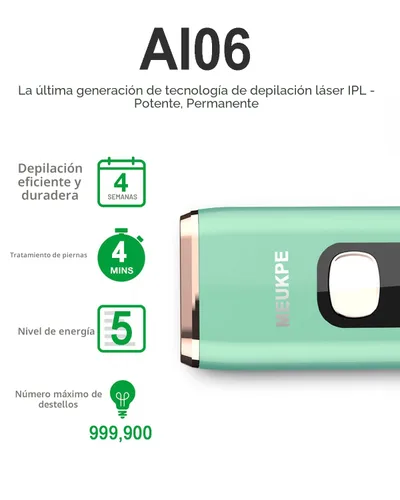 Vista 8 de Dispositivo de depilación láser IPL para mujeres y hombres en casa actualizado a 999,900 destellos permanentes para piernas faciales, brazos, línea