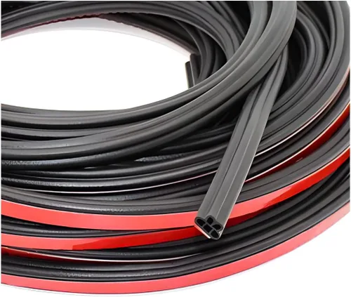 Vista 7 de Tira de sellado para puerta de coche, tira protectora de borde de goma en forma de doble L para puerta de auto, burlete autoadhesivo para Doble