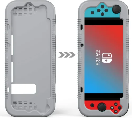 Vista 7 de Semeving for Nintendo Switch Case,Soft Protective Case with Ergonomic Grip Design,Shock-Absorption&Anti-Scratch