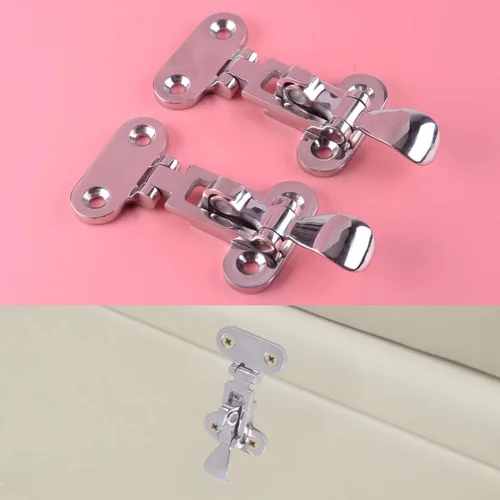 Vista 8 de SHENGHUISS Boat Door Lock Latch Anti-Rattle Lockable Hold Down Clamp Latch Marine Grade 316 Stainless Steel with Screws