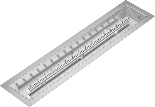 Vista 8 de Stanbroil 30" x 6" Sartén de caída lineal para hoguera con quemador de chorro mejorado, hoguera de gas natural o propano para exteriores, 54K BTU