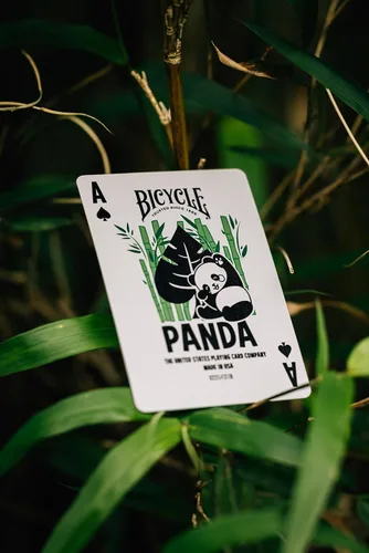 Vista 6 de Baraja de cartas Bicycle Panda, lindas cartas con animales, 1 mazo